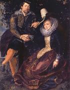 Peter Paul Rubens Rubens with his First wife isabella brant in the Honeysuckle bower oil painting